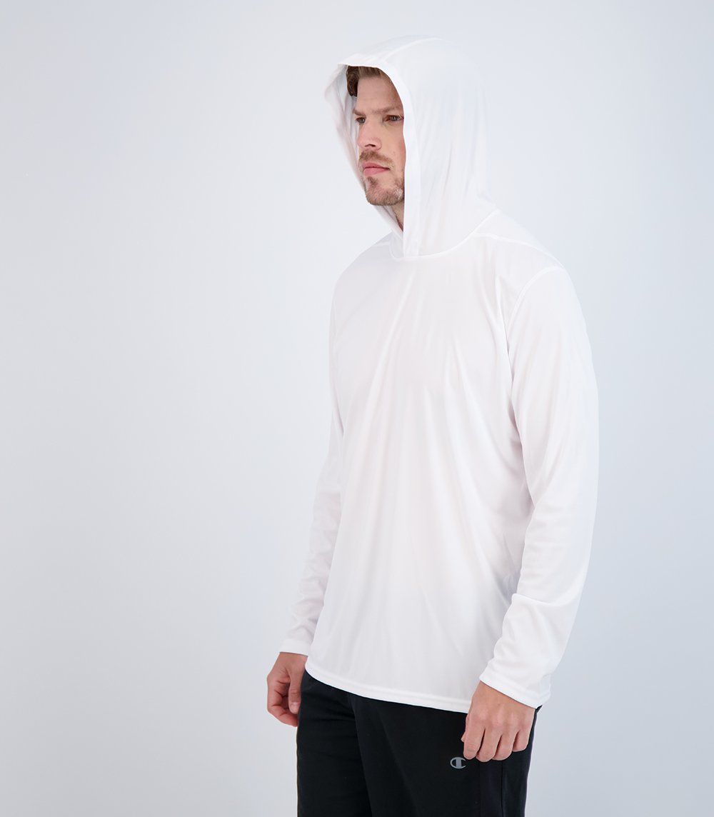 Teaser Mens Long Sleeve ProtectUV Sun Protective Shirt [XLT-3XLT] White / 2XLT