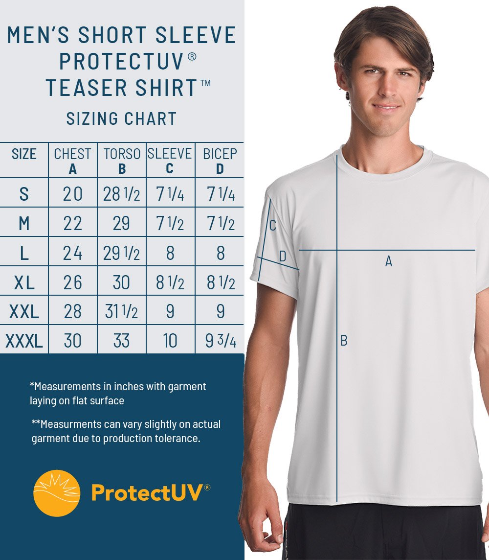 Teaser™ Mens Long Sleeve Hoodie ProtectUV® Sun Protective Shirt